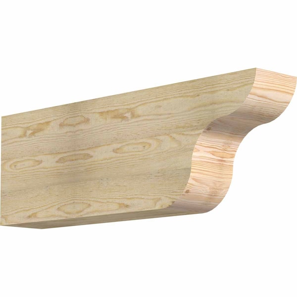 Ekena Millwork Carmel Rough Sawn Rafter Tail, Douglas Fir, 6"W x 12"H x 36"L RFT06X12X36CAR00RDF - main